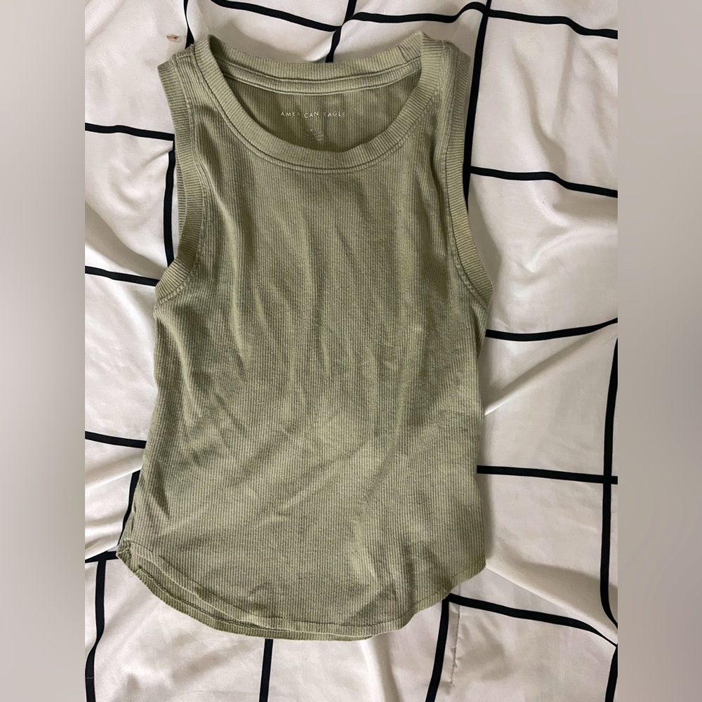 Sage green AE tank top